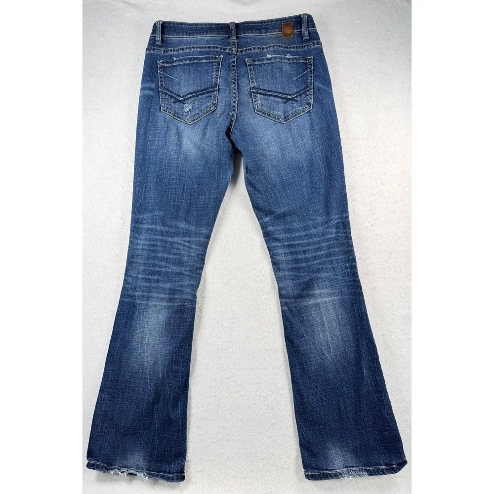 BKE Payton Bootcut Jeans Medium Wash Stretch Denim Womens 30R 30x31.5